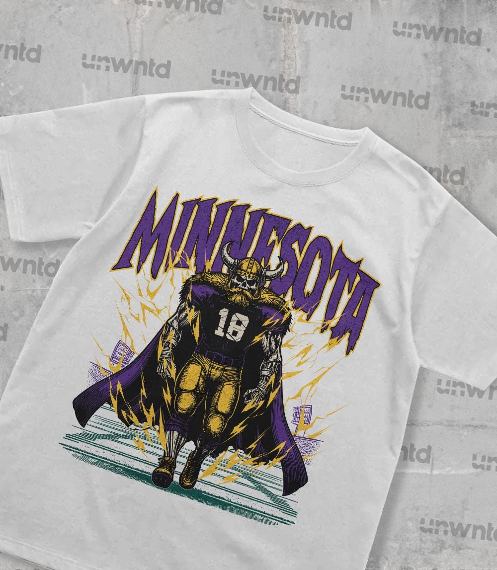 Minnesota Football Shirt - Graphic Tees - Skeleton Shirt - Merch Tee - Gift Shirt - Bootleg Shirt - Vintage - Skeleton Football Shirt