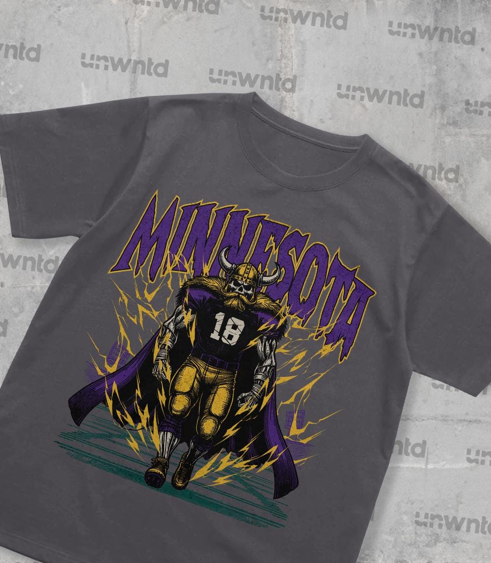 Minnesota Football Shirt - Graphic Tees - Skeleton Shirt - Merch Tee - Gift Shirt - Bootleg Shirt - Vintage - Skeleton Football Shirt