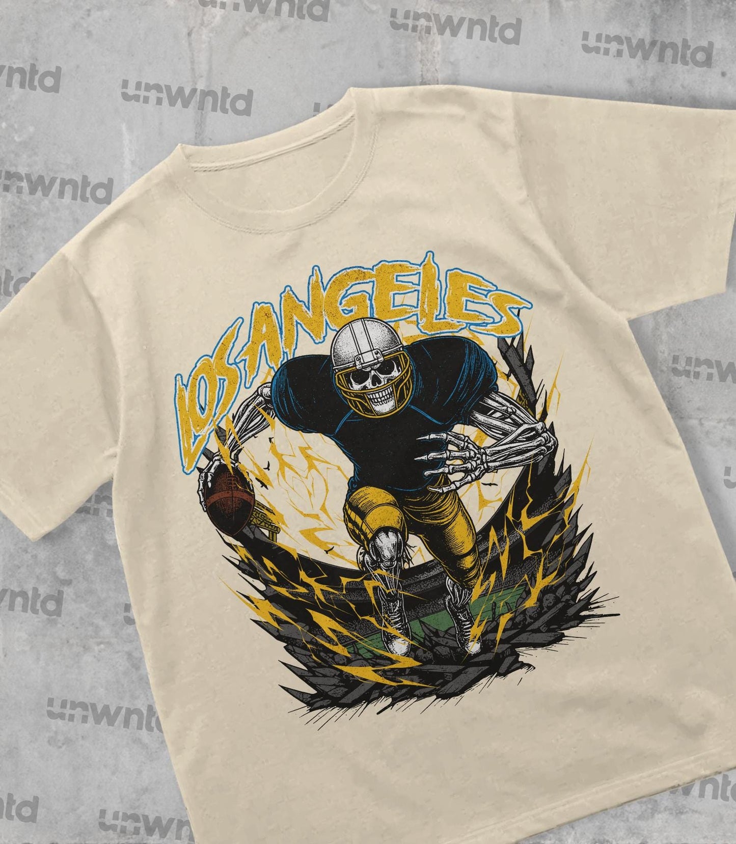 Los Angeles Football Shirt - Graphic Tees - Skeleton Shirt - Merch Tee - Gift Shirt - Bootleg Shirt - Vintage - Skeleton Shirt - Chargers