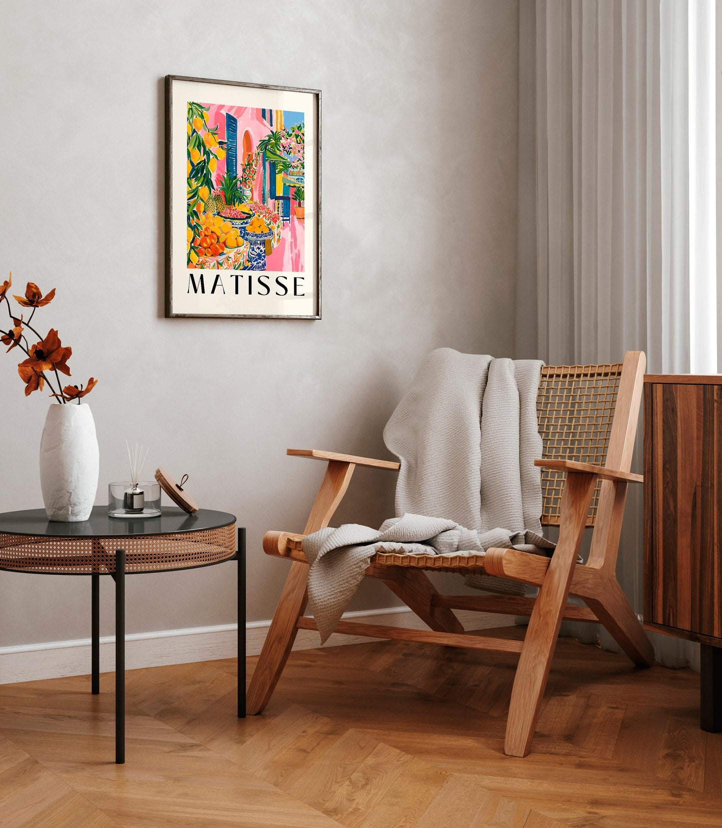 Dopamine decor, Spanish wall art, Framers market poster, Fruit art, Matisse print