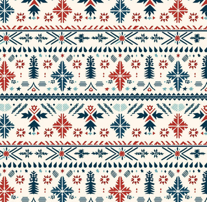 Nordic Fairisle Sherpa Fleece Blanket | Cozy Scandinavian-Inspired Gift | Soft Sherpa Fleece Blanket with Whimsical Nordic Stripes | Blanket