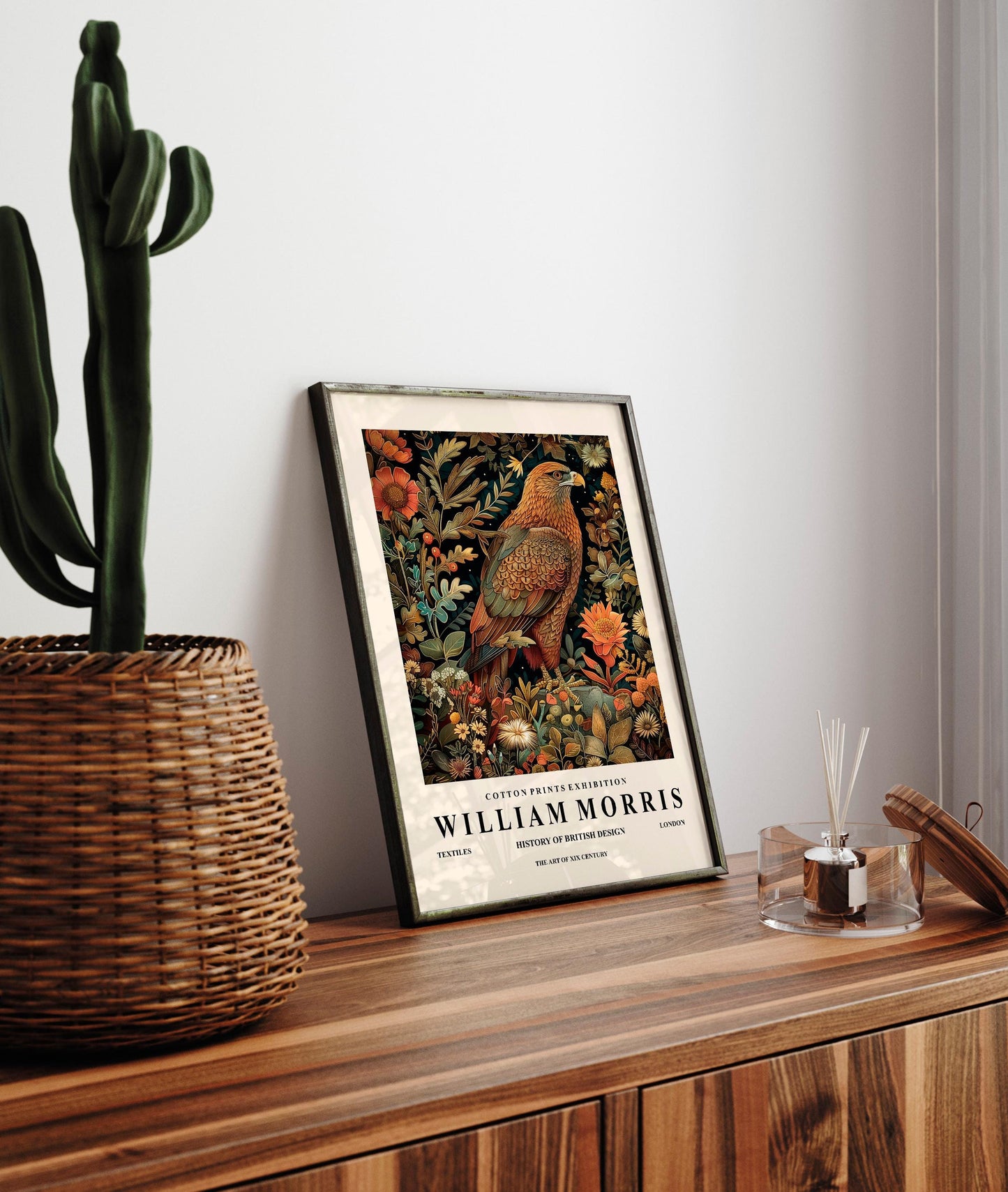 William Morris Eagle Print: Botanical Floral Wall Art