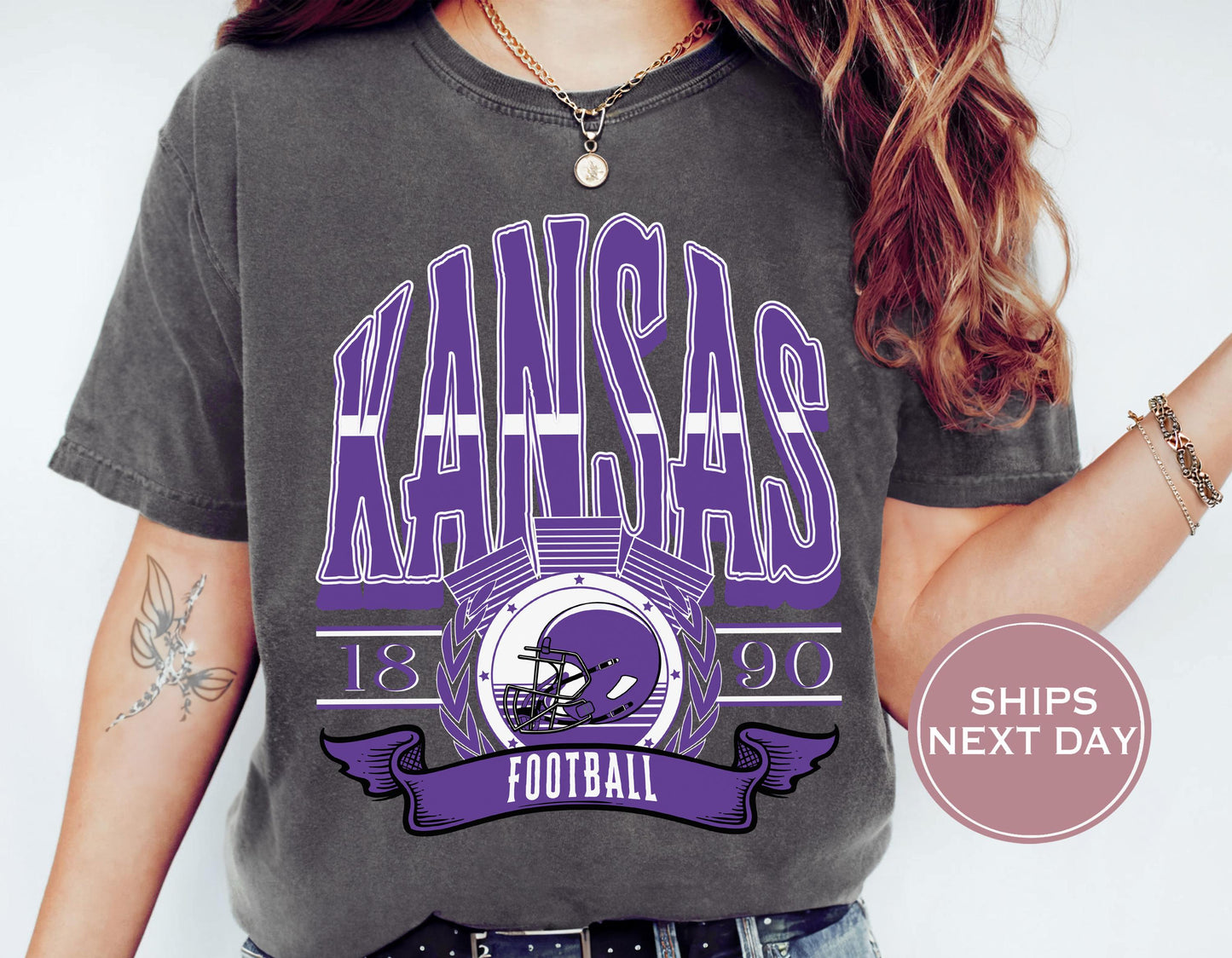 Retro Kansas Football Shirt, Vintage Kansas Football Shirt, Manhattan Kansas Shirt, College Football Shirt