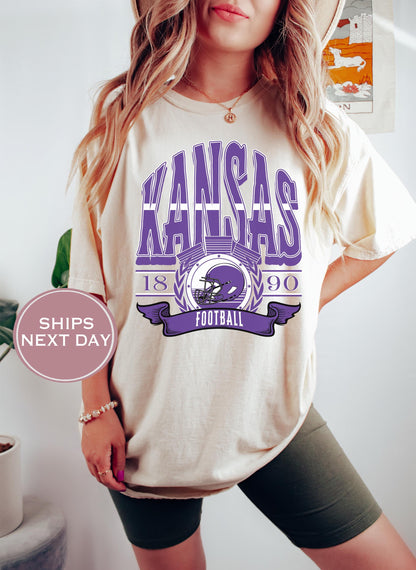 Retro Kansas Football Shirt, Vintage Kansas Football Shirt, Manhattan Kansas Shirt, College Football Shirt