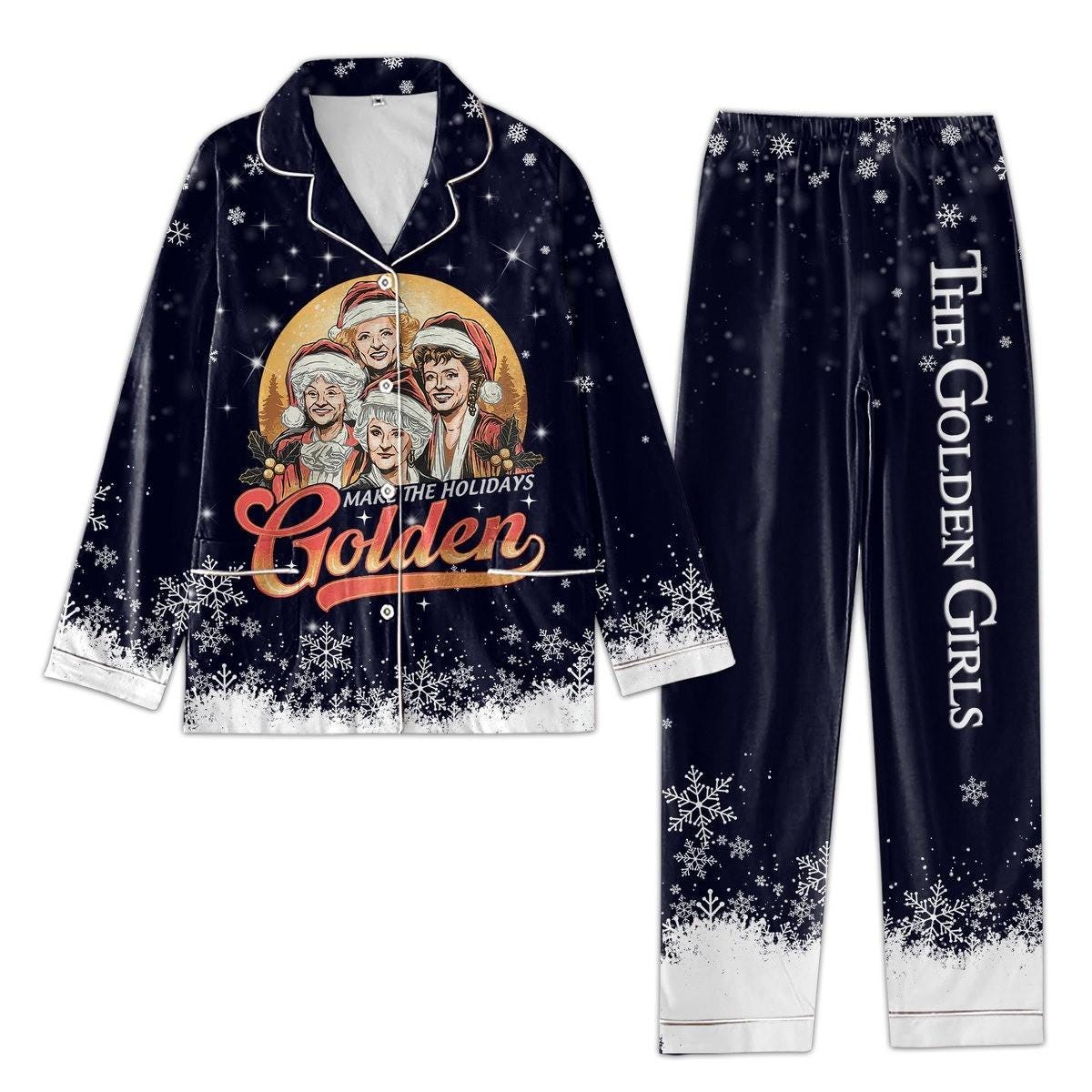 Golden Girls Pajamas Set, Stay Golden Pajamas Pants, Golden Girls Tv Show Shirt, The Golden Ghouls Movie Pajamas, Christmas Gift