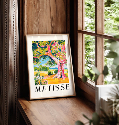 Henri Matisse Oak Tree Print: Rustic Landscape Painting