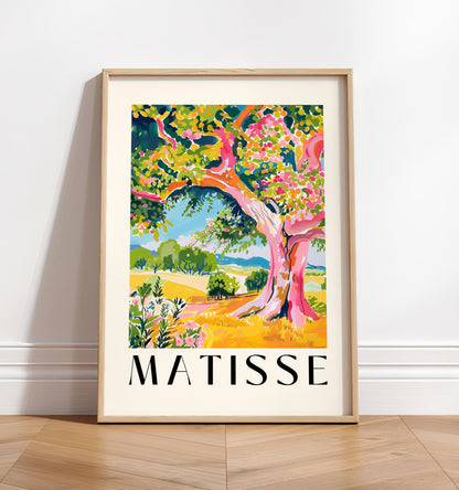 Henri Matisse Oak Tree Print: Rustic Landscape Painting