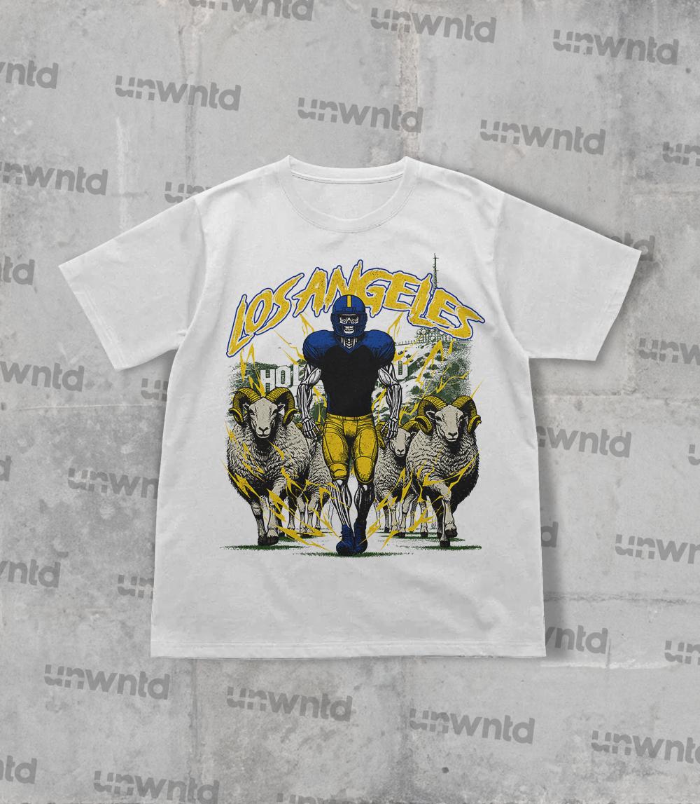Los Angeles Football Shirt - Graphic Tees - Skeleton Shirt - Merch Tee - Gift Shirt - Bootleg Shirt - Vintage - Skeleton Shirt - Rams