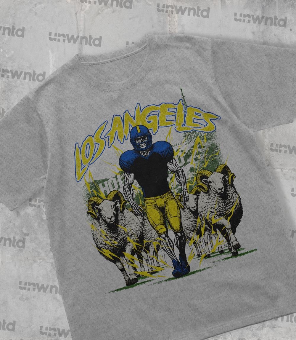 Los Angeles Football Shirt - Graphic Tees - Skeleton Shirt - Merch Tee - Gift Shirt - Bootleg Shirt - Vintage - Skeleton Shirt - Rams