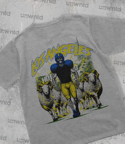 Los Angeles Football Shirt - Graphic Tees - Skeleton Shirt - Merch Tee - Gift Shirt - Bootleg Shirt - Vintage - Skeleton Shirt - Rams