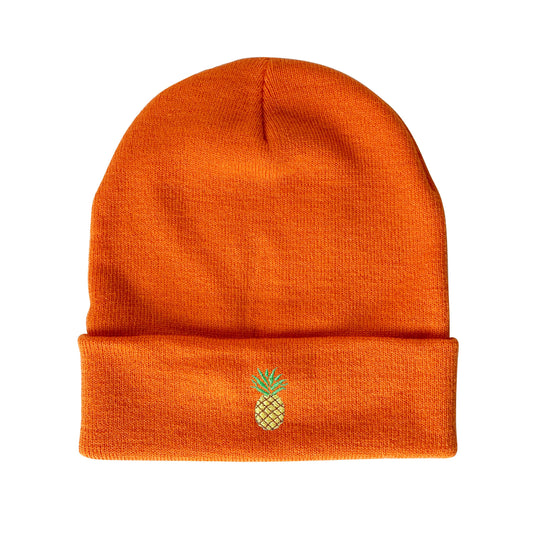 Pineapple Embroidered Beanie Winter Beanie