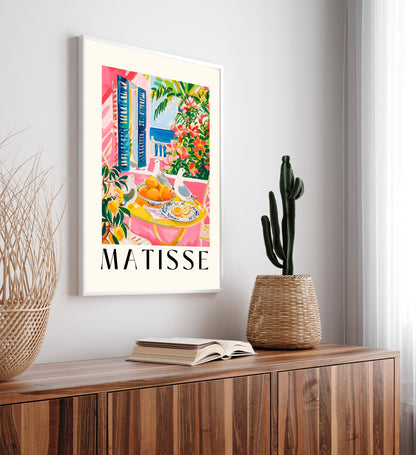 Matisse Style Seagull Art Print: Mid-Century Modern Beachy Decor