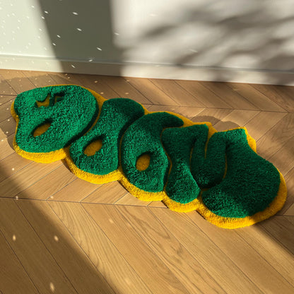 3D MF Doom Handmade Rug - Rap Music Decor (32")