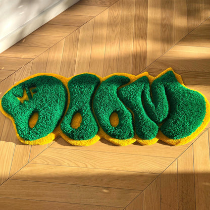 3D MF Doom Handmade Rug - Rap Music Decor (32")