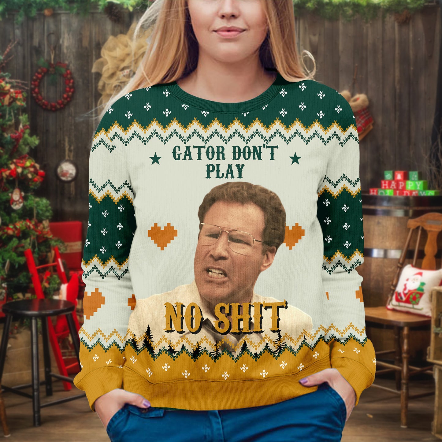 The Other Guys Ugly Christmas Sweater: Retro Movie Quote, 80s Style