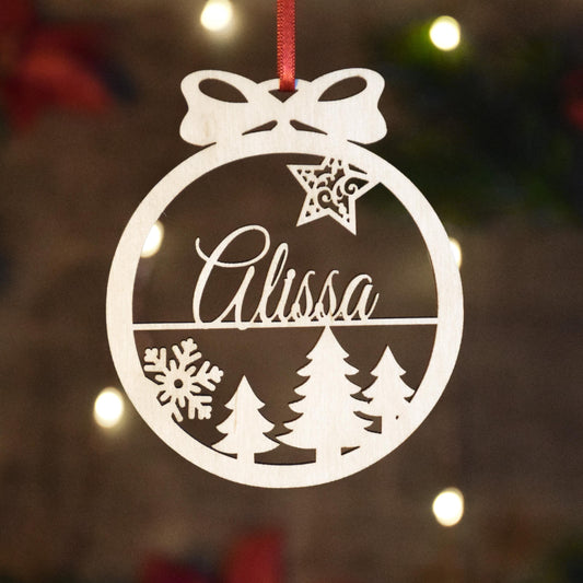 Christmas Ornaments Personalized| Custom Name Ornaments |  Corporate Bulk Gift | Christmas Bauble