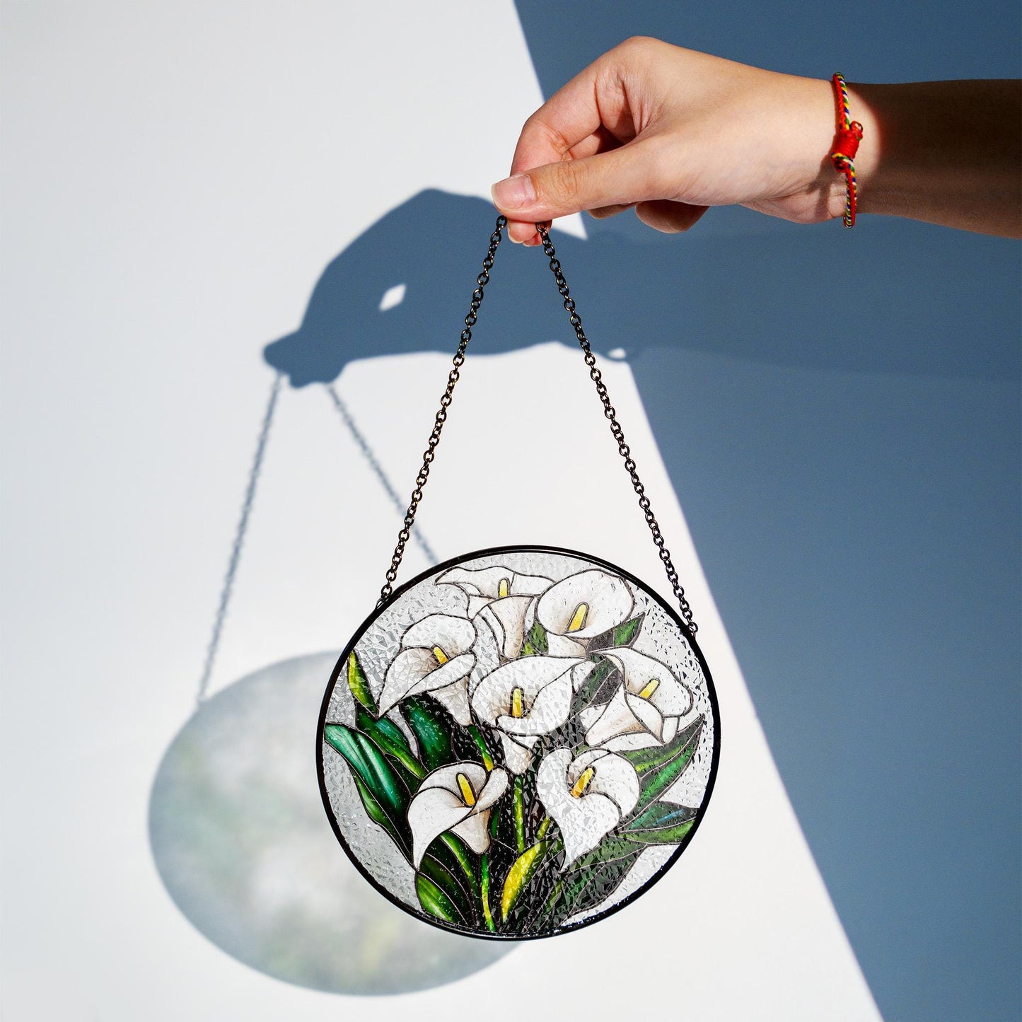 Calla Lily flower Stained glass Suncatcher, Calla Lily Suncatcher, Gift For Calla Lily Lovers, Gift For Him, Gift For Her, Garden Decoration