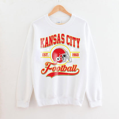 Kansas City Football, Kansas City Football Sweatshirt, Game Day Shirt, Kansas City Fan, Kansas City Sweatshirt, Football Fan Gift.
