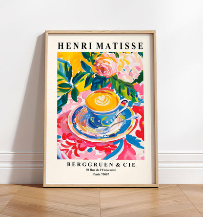 Matisse Coffee Cup Art Print: Pink Maximalist Decor