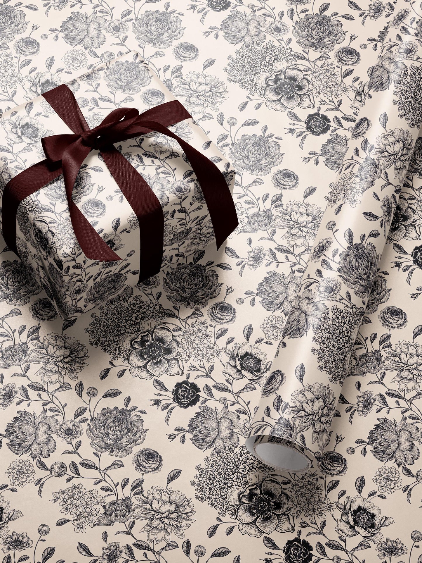 Flower Wrapping Paper Wedding Gift Wrap Floral Gift Wrap Elegant Christmas Gift Wrap Baby Shower Gift Wrap Special Occasion Gift Wrap Rose