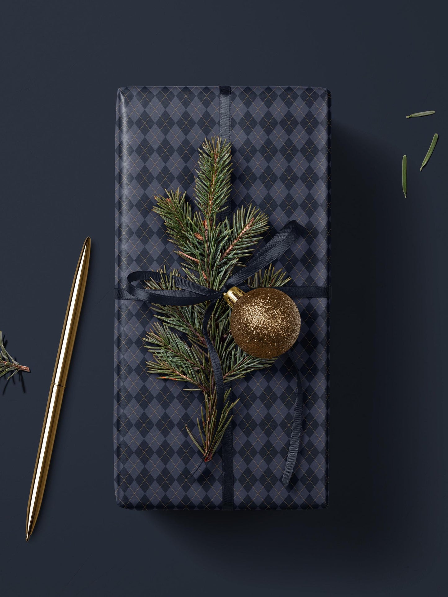 Blue Argyle Gift Wrap Paper Blue Plaid Wrapping Paper Pattern Father Day Gift Wrap for Boy Birthday Gift Wrap Traditional Gift Wrap Blue
