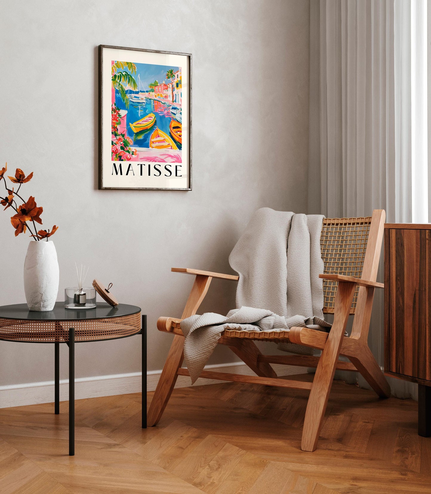 Matisse Style Boat Art Print: Summer Dopamine Decor