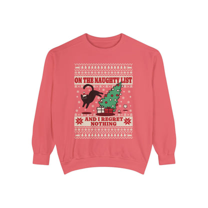 Christmas Sweatshirt I Regret Nothing Sweatshirt Gift for Cat Lover Sweatshirt for Cat Owner Funny Cat Sweatshirt Cat Christmas Sweatshirt