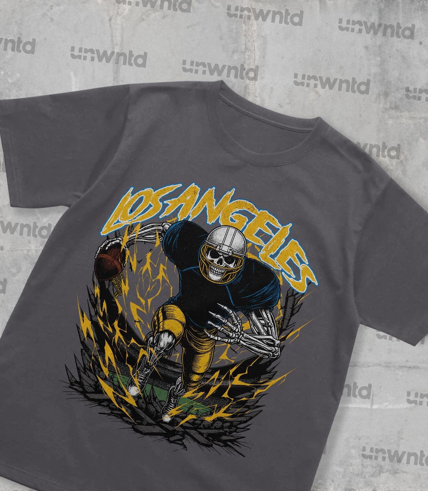 Los Angeles Football Shirt - Graphic Tees - Skeleton Shirt - Merch Tee - Gift Shirt - Bootleg Shirt - Vintage - Skeleton Shirt - Chargers