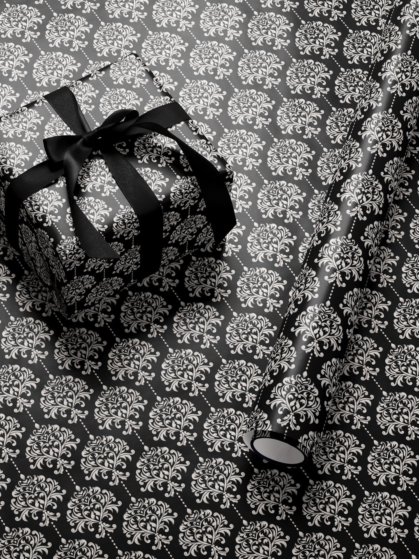 Elegant Damask Wrapping Paper Wedding Gift Wrap Paper Anniversary Gift for Her Holiday Wrapping Paper Romantic Gift Bridal Shower Gift