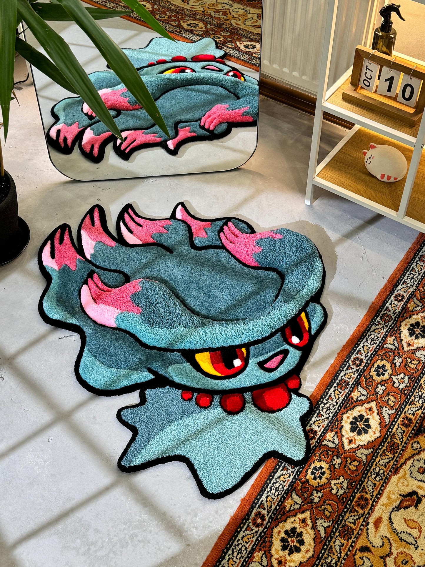 Tufted anime Rug, Tufted Area Rug, Custom Anime Character Rug, Floor Art, Unique Personalized Gift, Anime fan gift, Gift for Him