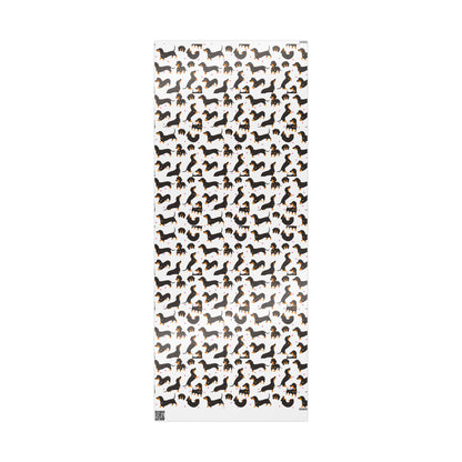 Dachshund Wrapping Papers, Weiner Dog Gift Wrap for Christmas, Birthday, Holidays, Cute Dog Lover Present, Decorative Holiday Paper