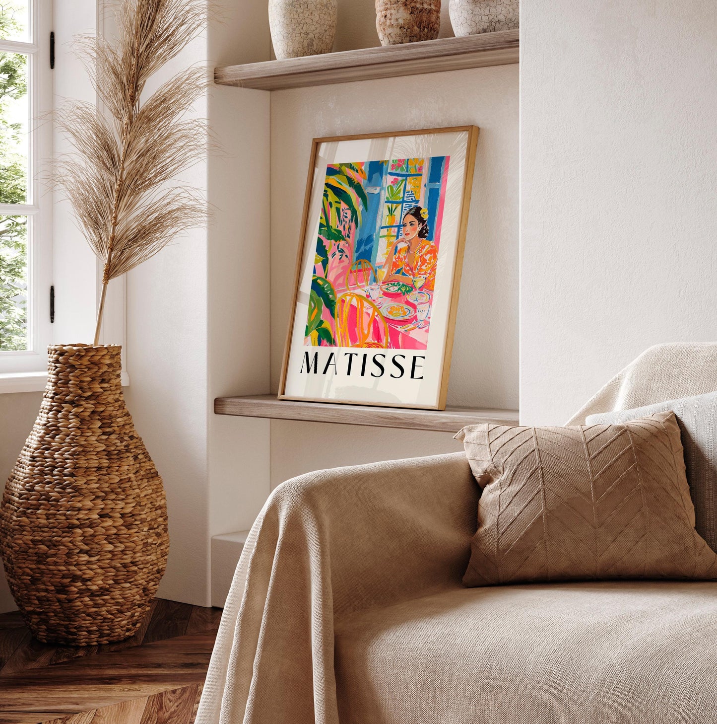 Henri Matisse Inspired Print: Spanish Woman, Tropical Decor
