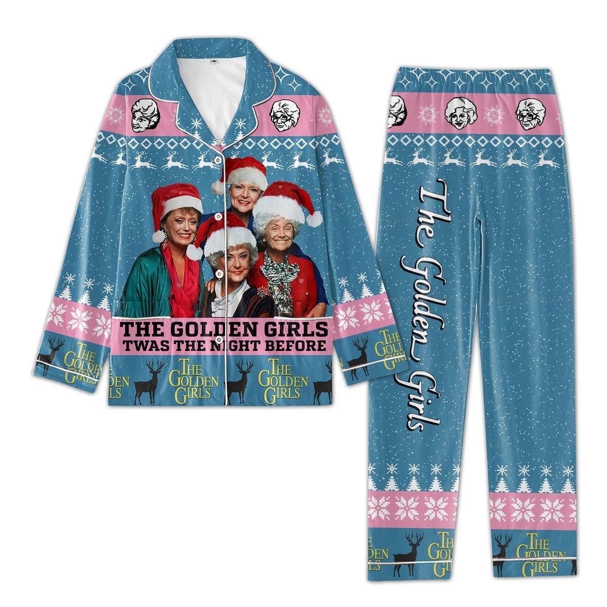 Golden Girls Pajamas Set, Golden Girls Movie Shirt, Stay Golden Pajamas, Stay Golden Tv Series Pajamas, Stay Golden Christmas Pajamas