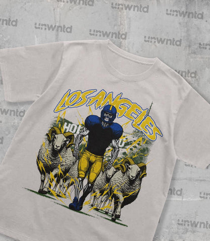 Los Angeles Football Shirt - Graphic Tees - Skeleton Shirt - Merch Tee - Gift Shirt - Bootleg Shirt - Vintage - Skeleton Shirt - Rams
