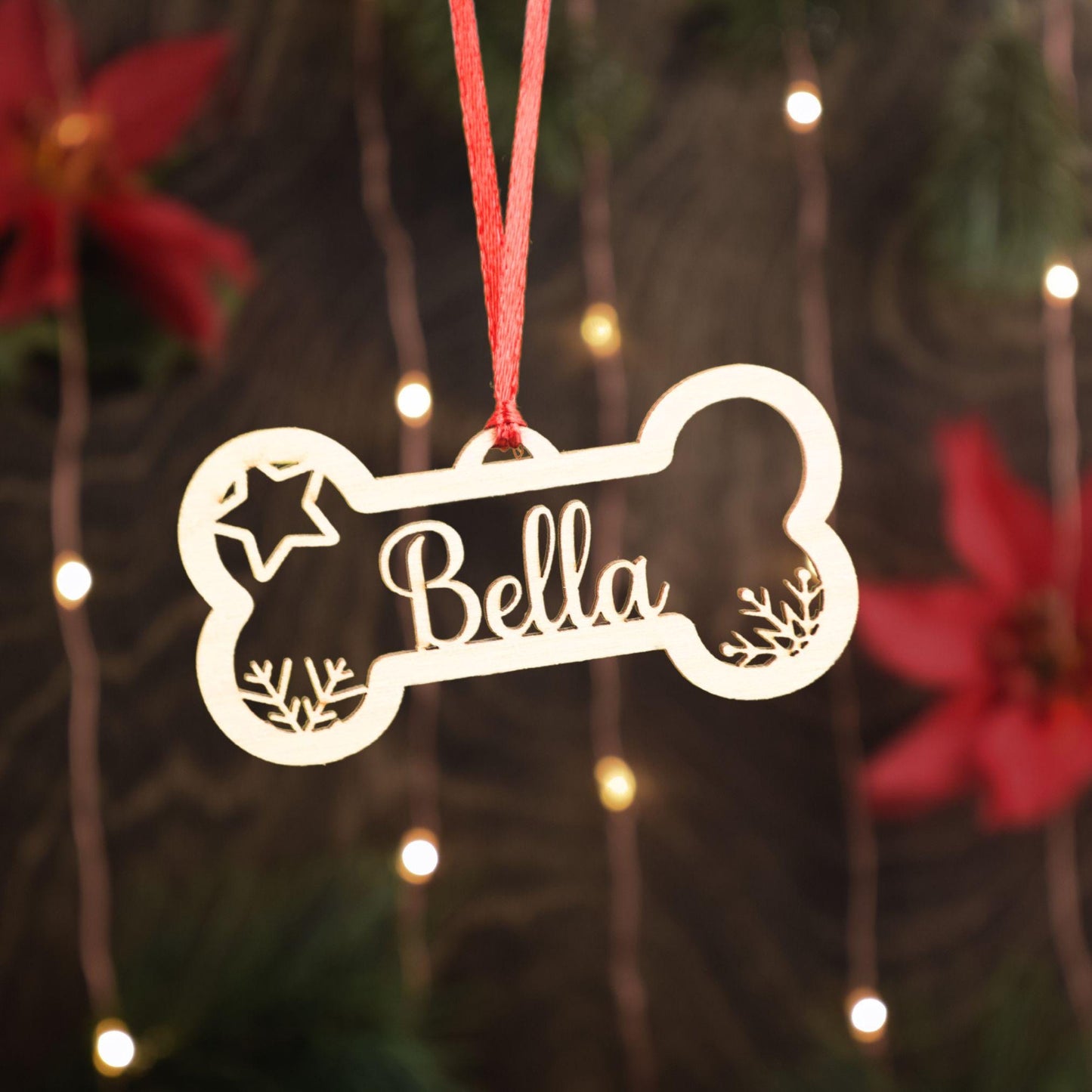 Custom Pet Christmas Ornament | Personalized Dog Bone Ornament | Pet Paw and Dog Bone shape New for 2025 | Ornaments for your Furry Friend