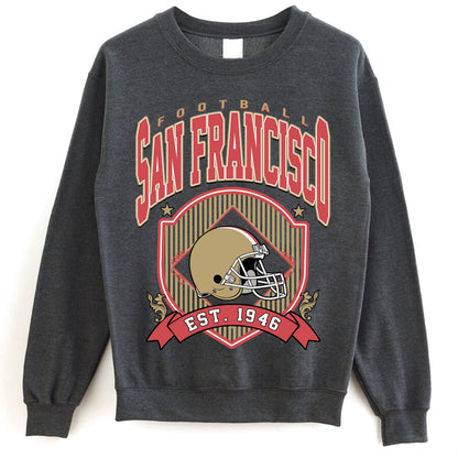 Vintage San Francisco shirt, Game Day apparel Football Fan Sport,San Francisco Football Fan shirt, San Francisco Football Shirt,Sunday Shirt