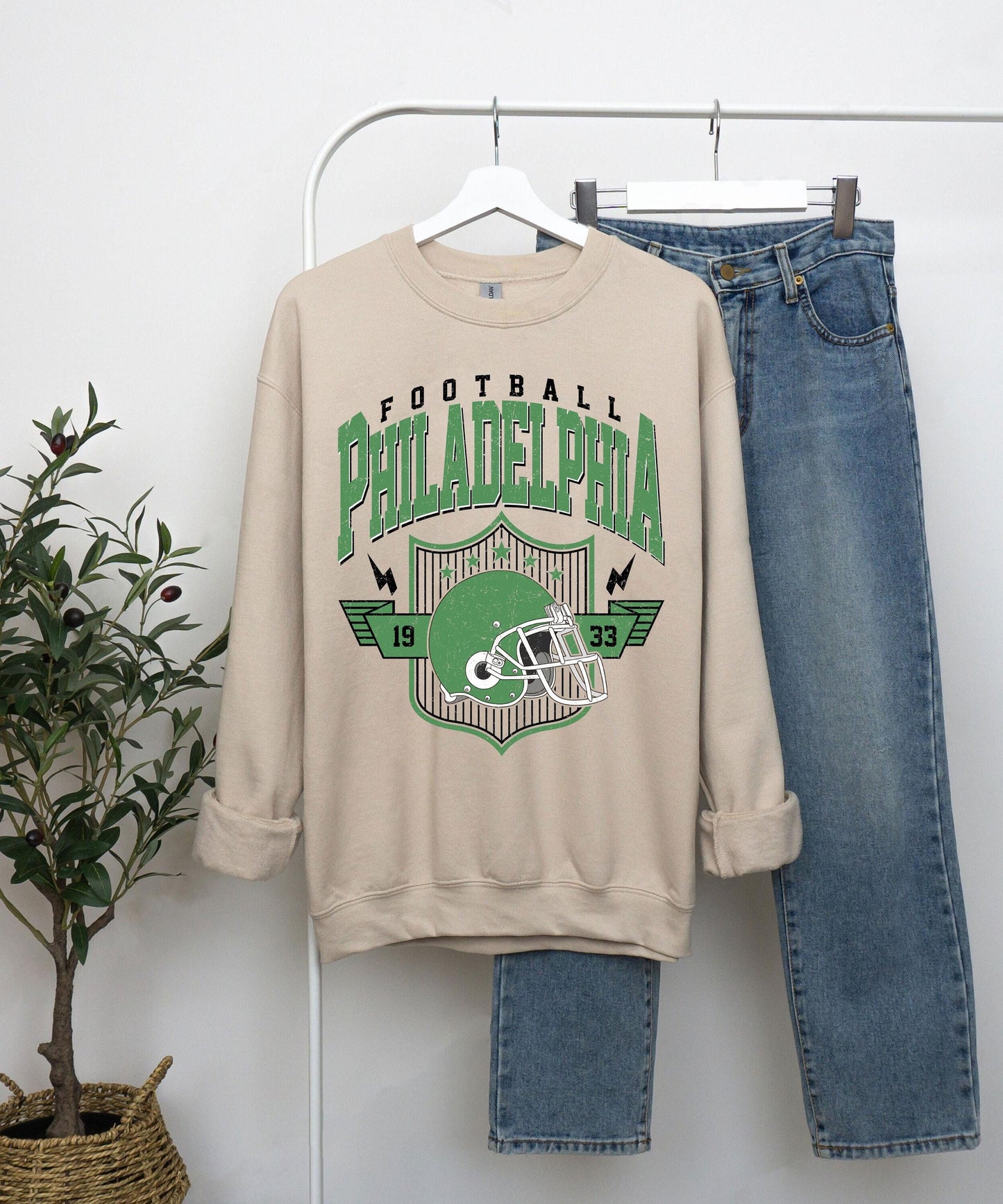 Philadelphia Football Sweatshirt, Football Tee, Philadelphia Fan Shirt, Philadelphia Football Shirt, Vintage Style Gift, Philadelphia Retro