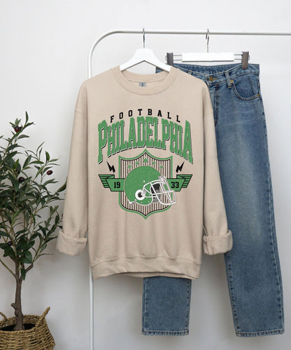 Philadelphia Football Sweatshirt, Football Tee, Philadelphia Fan Shirt, Philadelphia Football Shirt, Vintage Style Gift, Philadelphia Retro