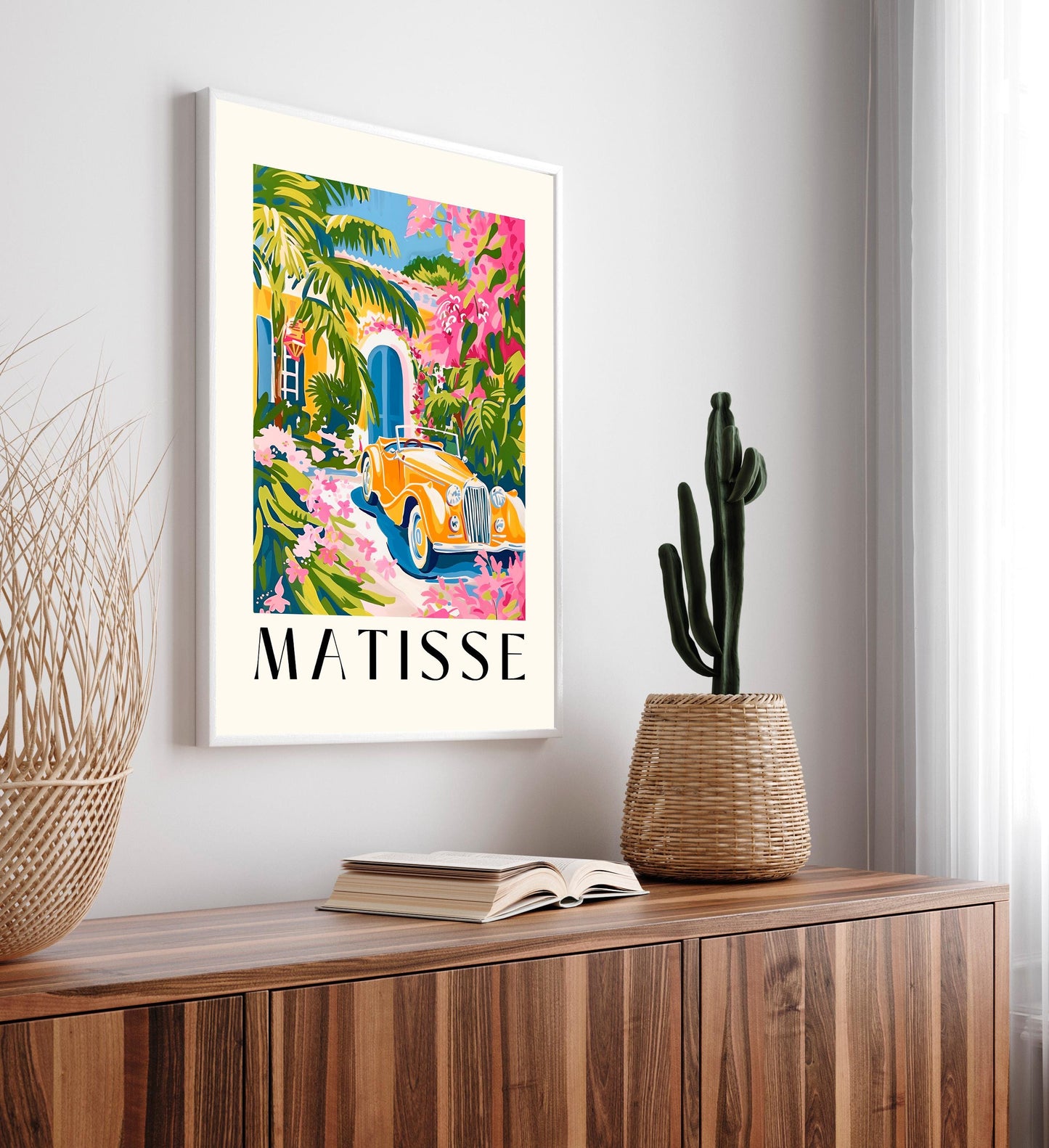 Henri Matisse print, Preppy art, Aesthetic poster for modern gallery exhibition art, Maximalist wall art, Luxury car art, Matisse cut outs
