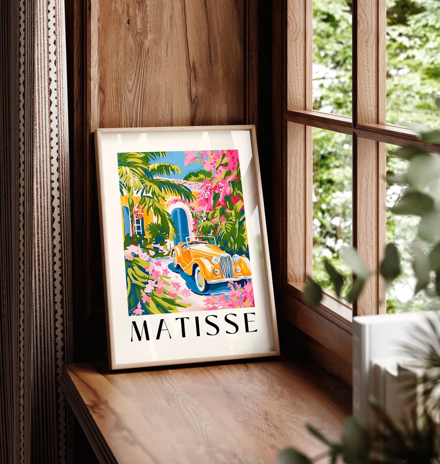 Henri Matisse print, Preppy art, Aesthetic poster for modern gallery exhibition art, Maximalist wall art, Luxury car art, Matisse cut outs