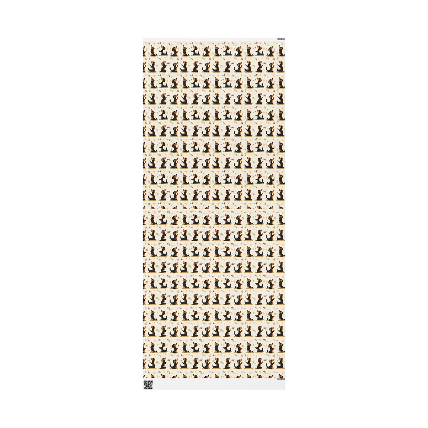 Christmas Dachshund Yoga Wrapping Paper: Funny Dog Mom Gift