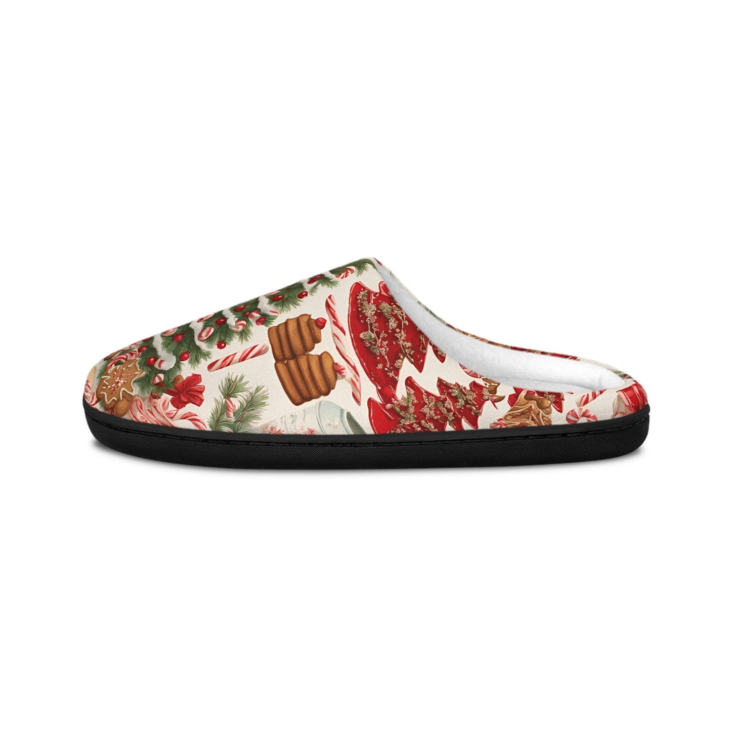 Christmasslippers Gift WomenSlippers ChristmasSlippers For Women HolidayFestive GreenRed Ginger BreadMan Cookies Giftfor Her Cozy HouseShoes