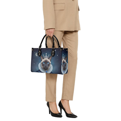 Stellar Queen Cat Bag Cute Crossbody Bag Unique Purse Cute Purse, Luxury Bag Vegan Leather Bags Printed Designer Bag
