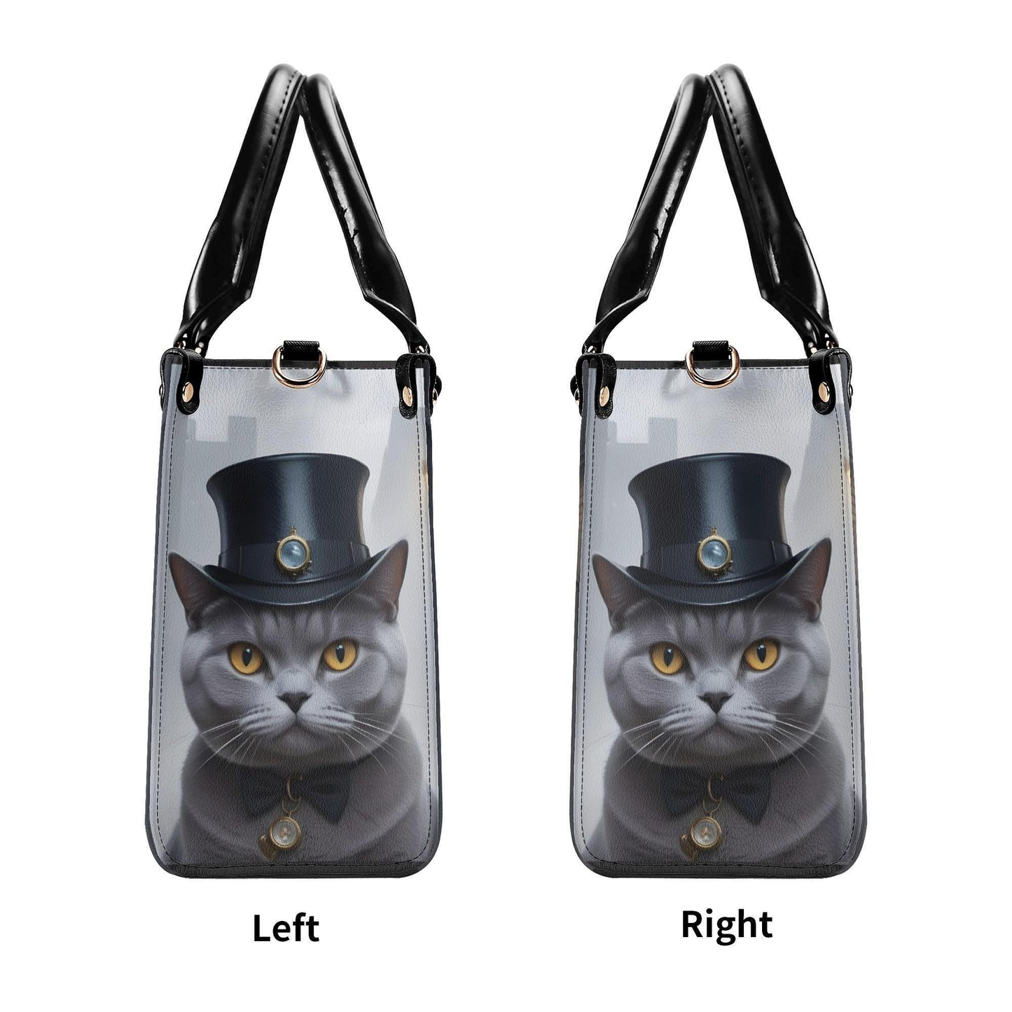 Sherlock Cat Bag Cute Crossbody Bag Unique Purse Cute Purse, Luxury Bag Vegan Leather Bags Printed Designer Bag