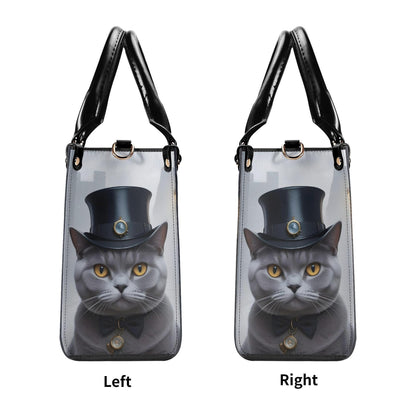Sherlock Cat Bag Cute Crossbody Bag Unique Purse Cute Purse, Luxury Bag Vegan Leather Bags Printed Designer Bag