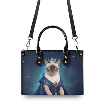 Celestial Queen Cat Crossbody Bag - Luxury Designer Purse, Unique Gift for Cat Lovers