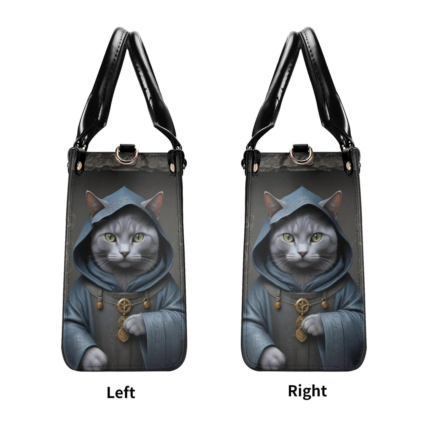 Medieval Alchemist Cat Bag Cute Crossbody Bag Unique Purse Cute Purse, Luxury Bag Vegan Leather Bags Printed Designer Bag