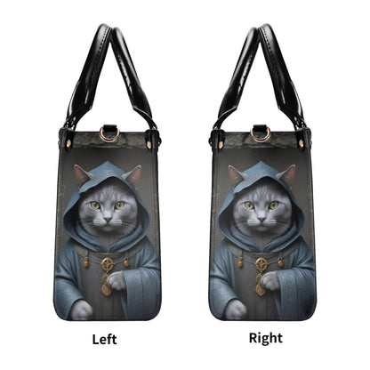 Medieval Alchemist Cat Bag Cute Crossbody Bag Unique Purse Cute Purse, Luxury Bag Vegan Leather Bags Printed Designer Bag