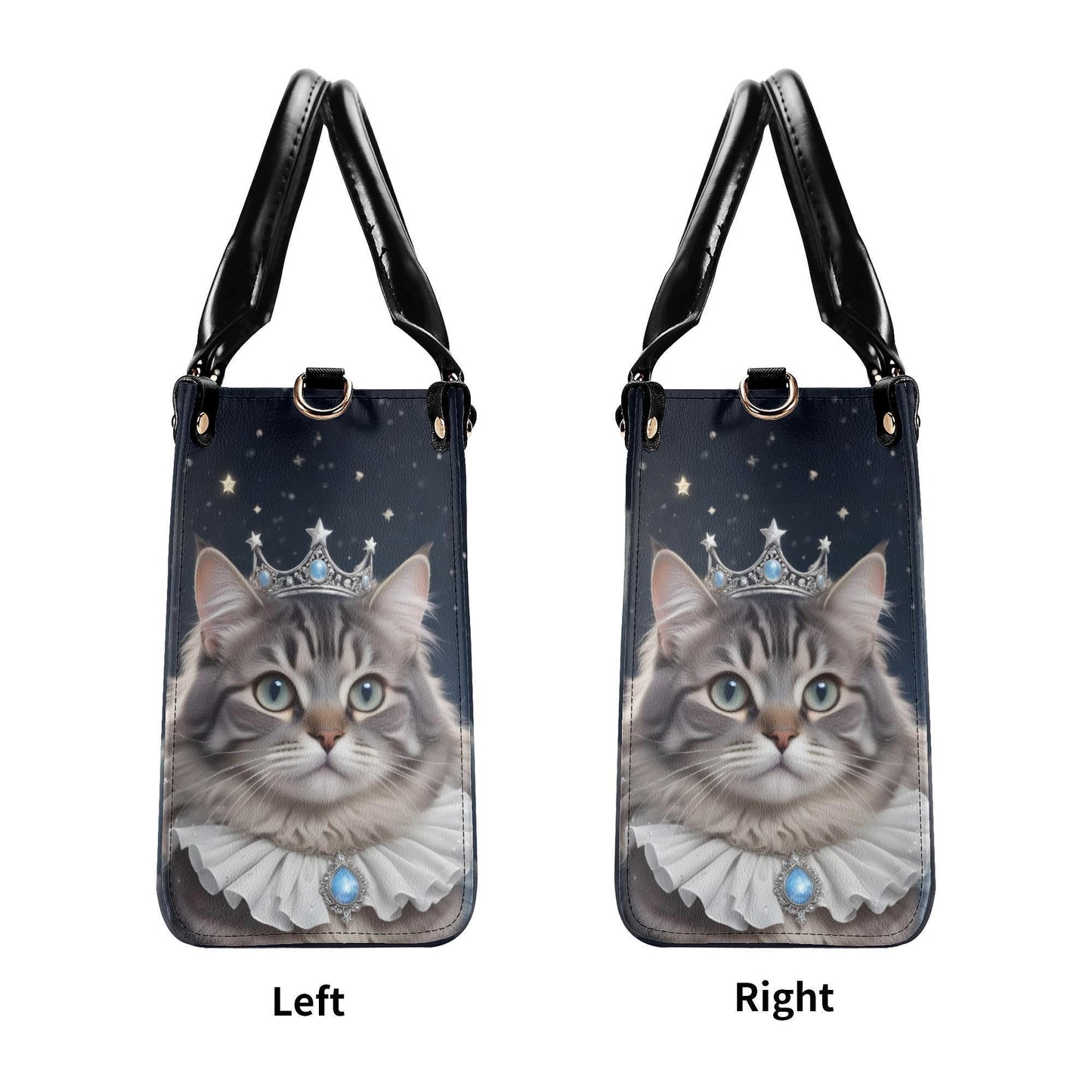 Lunar Princess Cat Bag Cute Crossbody Bag Unique Purse Cute Purse, Luxury Bag Vegan Leather Bags Printed Designer Bag