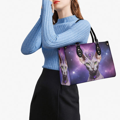 Galactic Empress Cat Bag Cute Crossbody Bag Unique Purse Cute Purse, Luxury Bag Vegan Leather Bags Printed Designer Bag